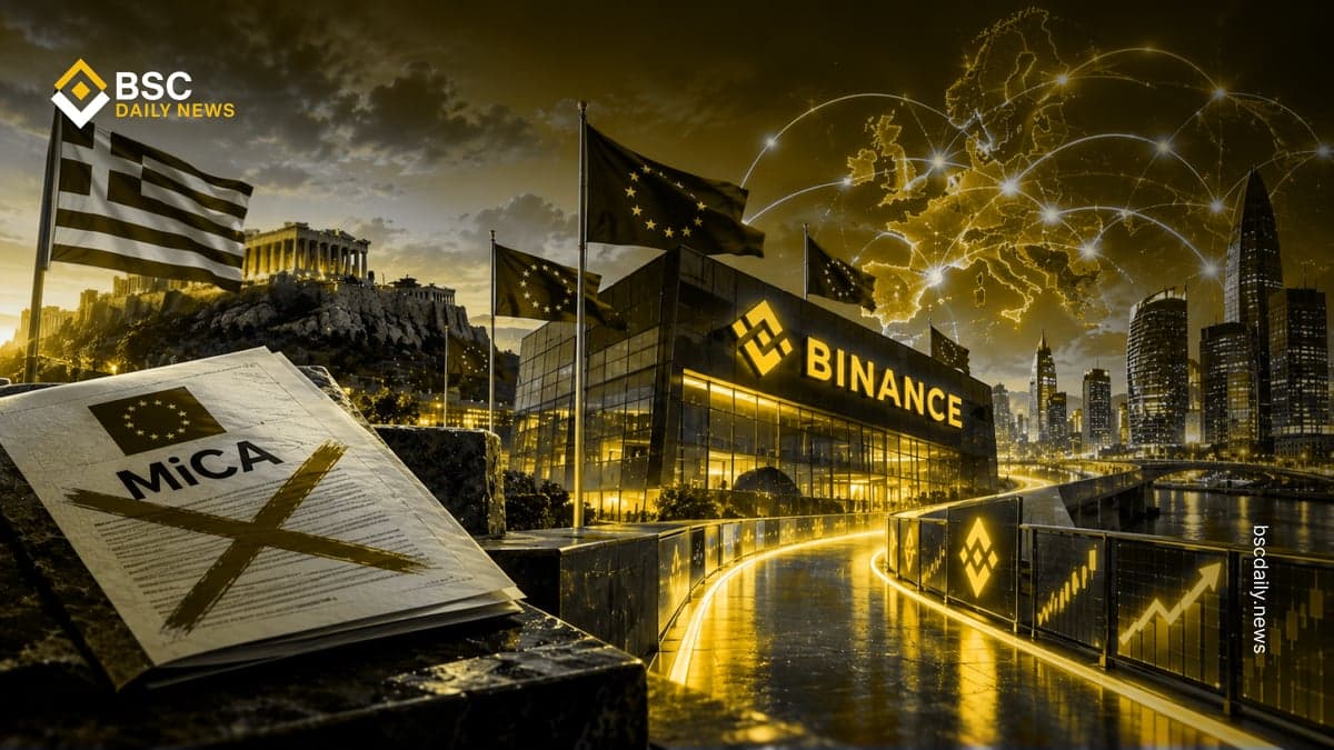 Binance Maintains Europe Push After Withdrawing Greek MiCA Bid