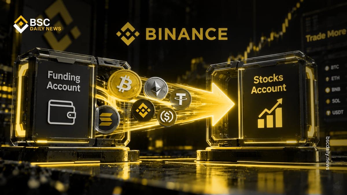 Binance to Move Funding Account Crypto to Spot, Rename It Stocks Account